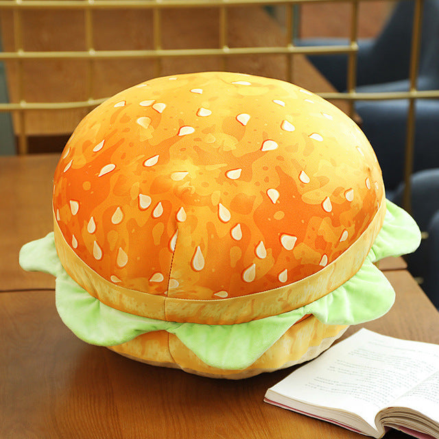 2-in-1 Bequemer Hamburger Kissen Sitzpolster