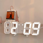 Elegante 3D LED Wanduhr mit Digitalanzeige | LuminaTime