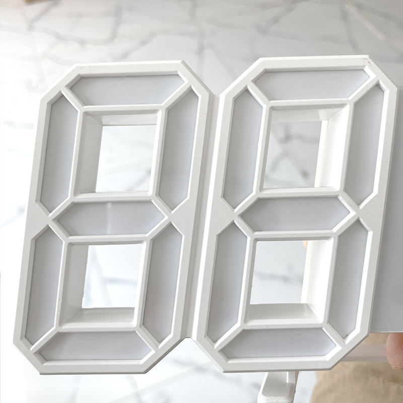 3D LED Digitalwecker für Wand - Modernes Design