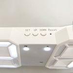 Elegante 3D LED Wanduhr mit Digitalanzeige | LuminaTime