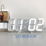 3D LED Digitalwecker für Wand - Modernes Design
