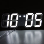 Elegante 3D LED Wanduhr mit Digitalanzeige | LuminaTime
