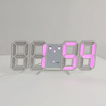 Elegante 3D LED Wanduhr mit Digitalanzeige | LuminaTime