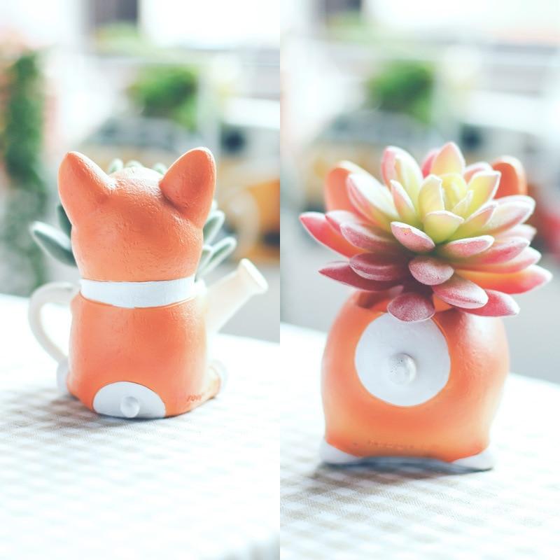 Corgi Pflanzenbehälter | Witzige Tierdeko für jeden Raum