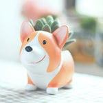 Corgi Pflanzenbehälter | Witzige Tierdeko für jeden Raum
