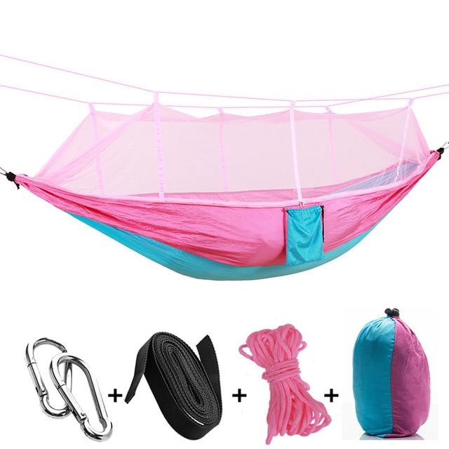 Hängematte mit Moskito-Netz für Camper – Fallschirmmaterial