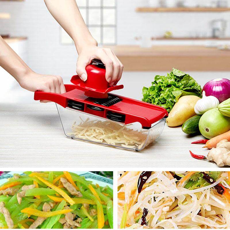 Kreativer Gemüsehobel mit Mandoline – Küchenhilfe für präzises Schneiden