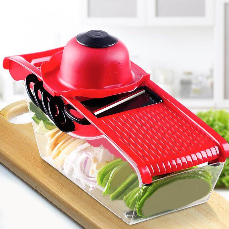 Kreativer Gemüsehobel mit Mandoline – Küchenhilfe für präzises Schneiden