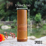 Eleganter Handgefertigter Bambusblumenvase für Ihr Zuhause