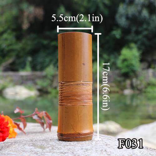 Eleganter Handgefertigter Bambusblumenvase für Ihr Zuhause
