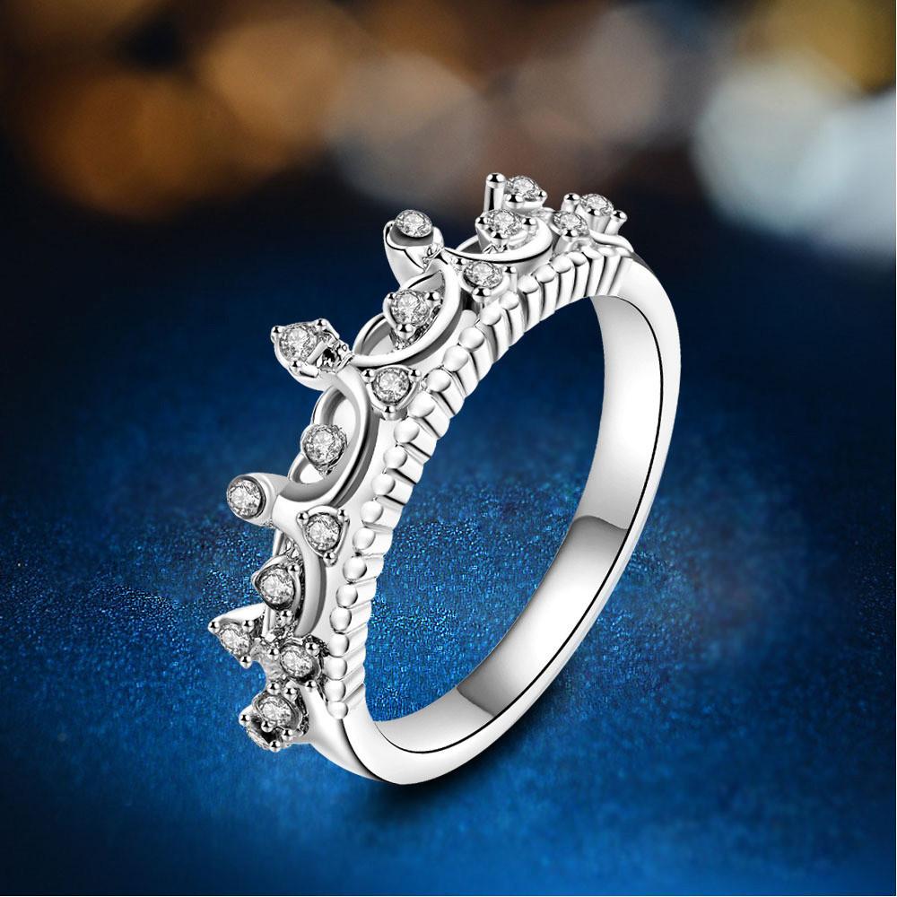 Kristall Krone Ring
