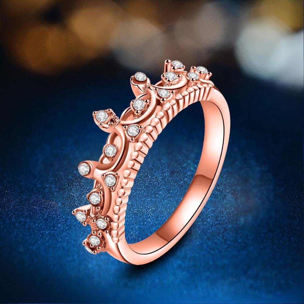 Kristall Krone Ring