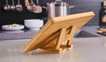 Flexibler Holzhalter für Töpfe und Kochutensilien