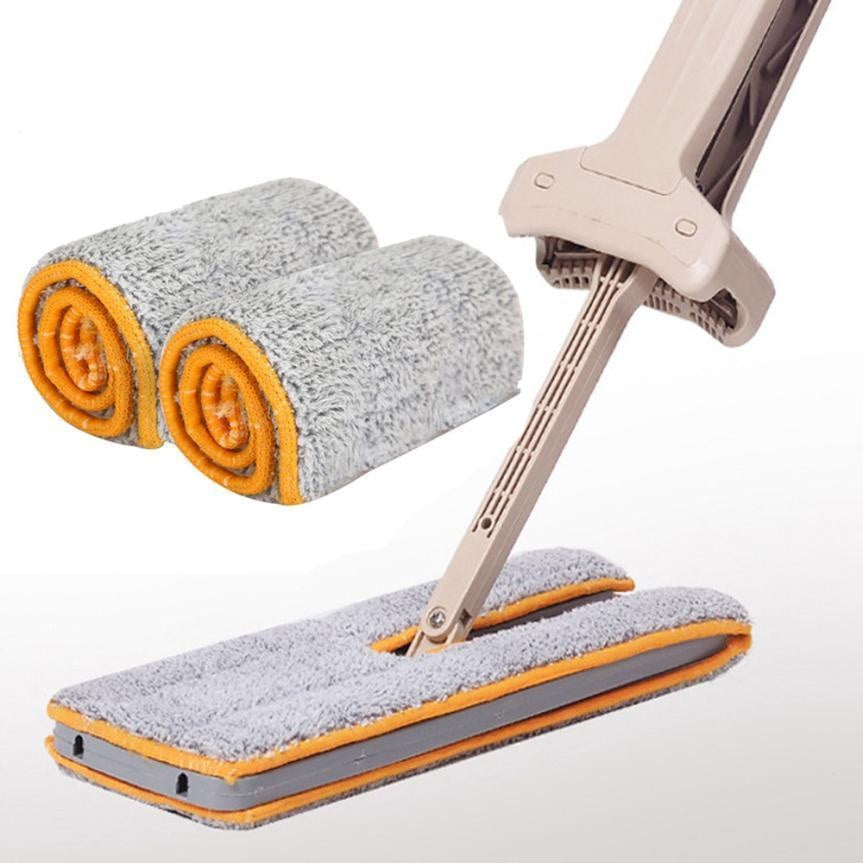 Zwei hochwertige Mop-Pads für doppelseitige Reinigung