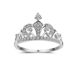 Eleganter Zirkonia-Ring in Kronenform | GlanzKraft