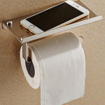 Eleganter Toilettenpapierhalter mit Ablage | PureStyle