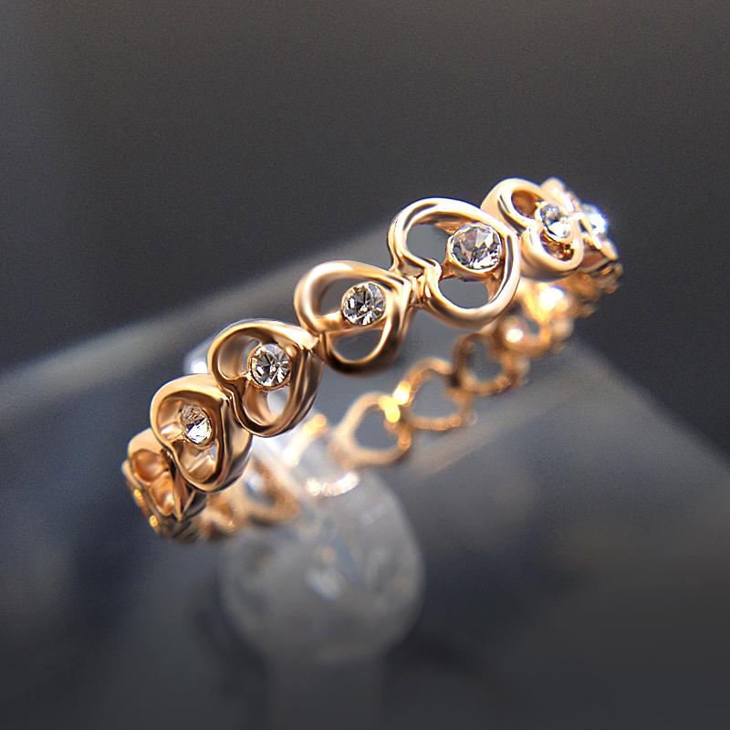 Herzförmiger Glitzer-Ring | LuminaJoy