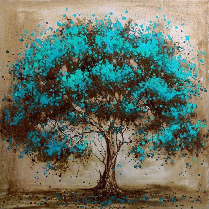 Farbenspritzbaum - Gemälde Set