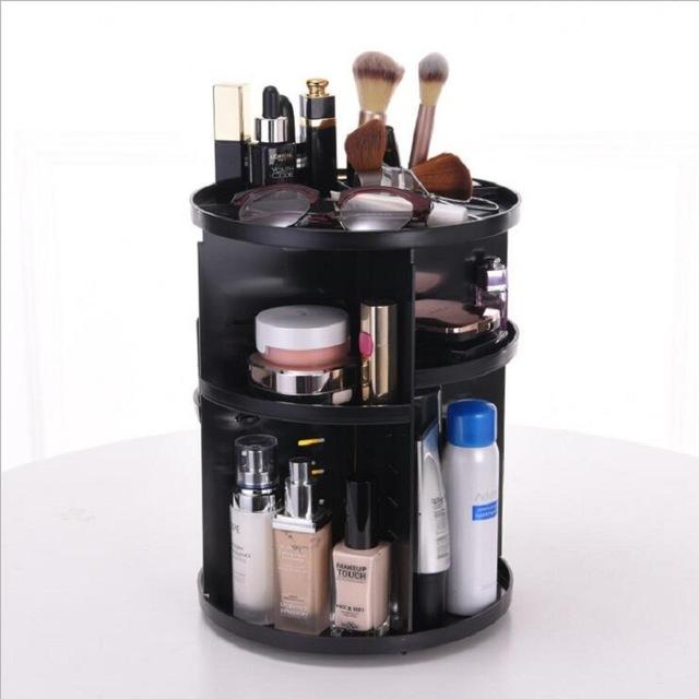 Drehbarer Makeup-Organizer für ultimativen Überblick | GlamSpin