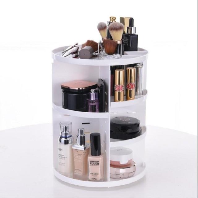 Drehbarer Makeup-Organizer für ultimativen Überblick | GlamSpin