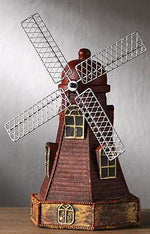 Faszinierende Vintage Windmühlen-Sparschweine in 4 Farben
