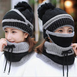 Multifunktionale Mütze mit Schal und Maske | WarmComfort