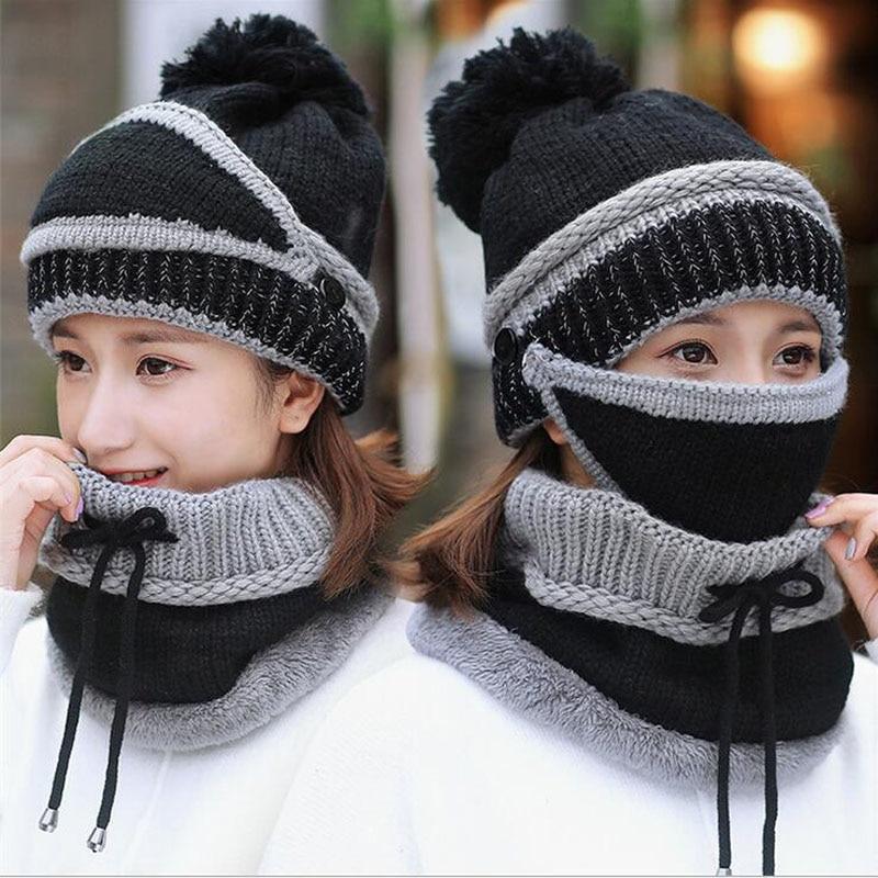 Multifunktionale Mütze mit Schal und Maske | WarmComfort