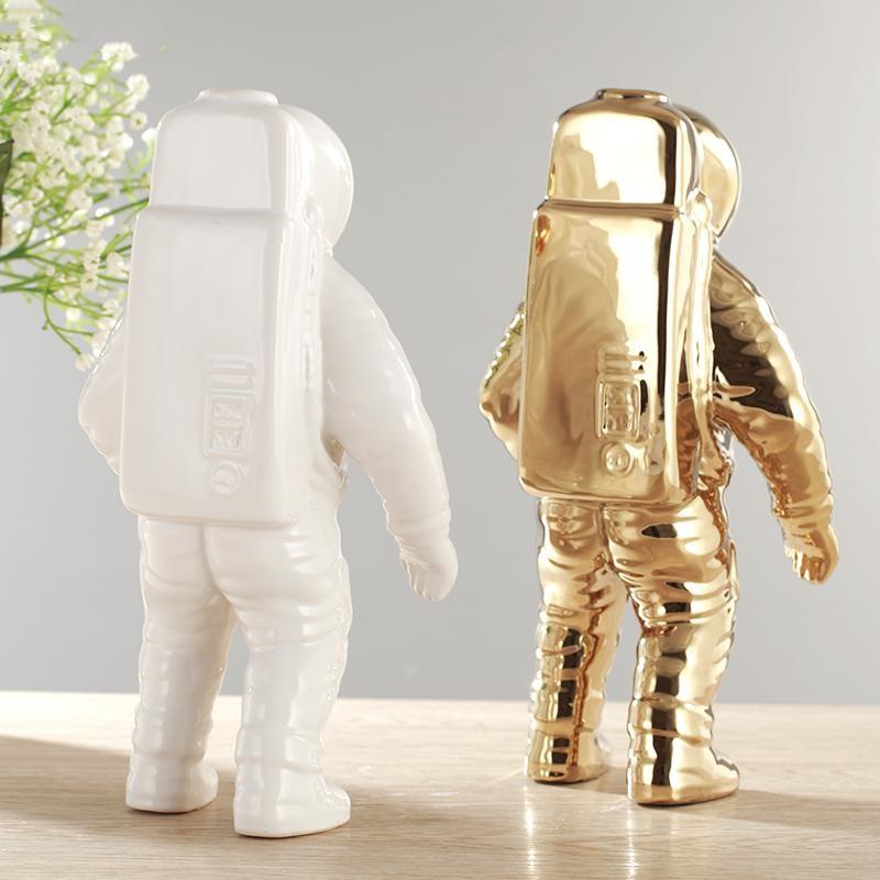 Astronauten-Blumenvase – Kreative Dekorationsfigur mit Pflanzenfach