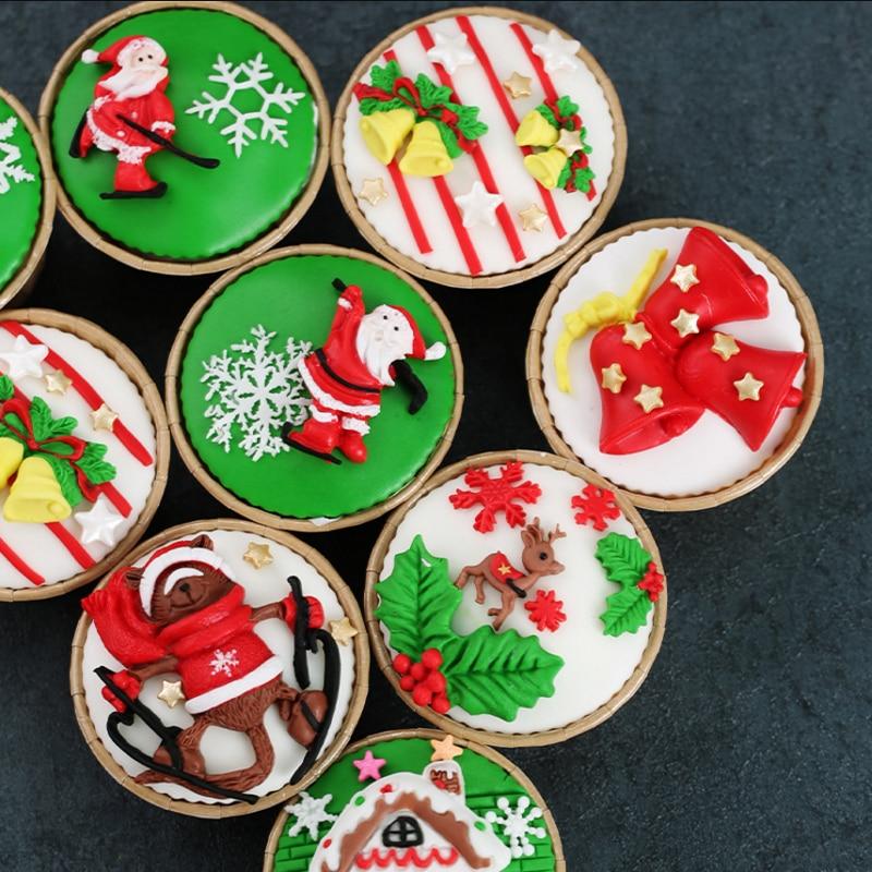 Weihnachts-Silikon-Keksausstecherformen