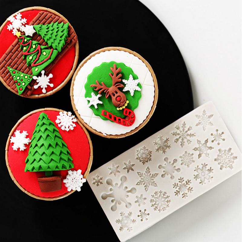 Weihnachts-Silikon-Keksausstecherformen