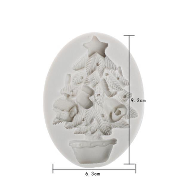 Weihnachts-Silikon-Keksausstecherformen