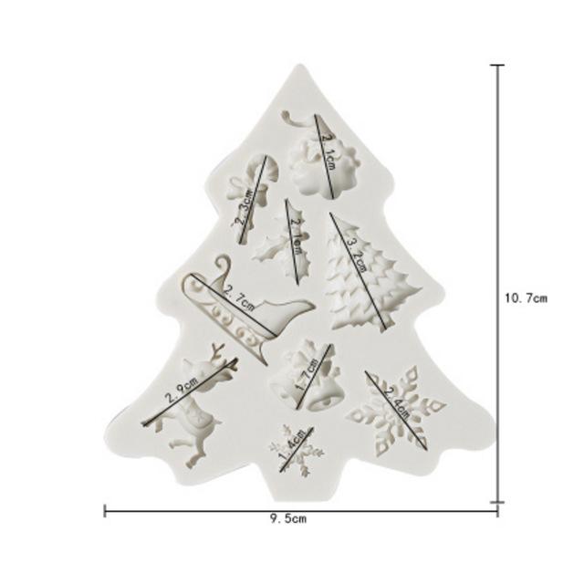 Weihnachts-Silikon-Keksausstecherformen
