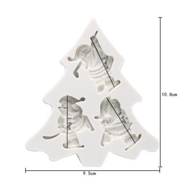 Weihnachts-Silikon-Keksausstecherformen