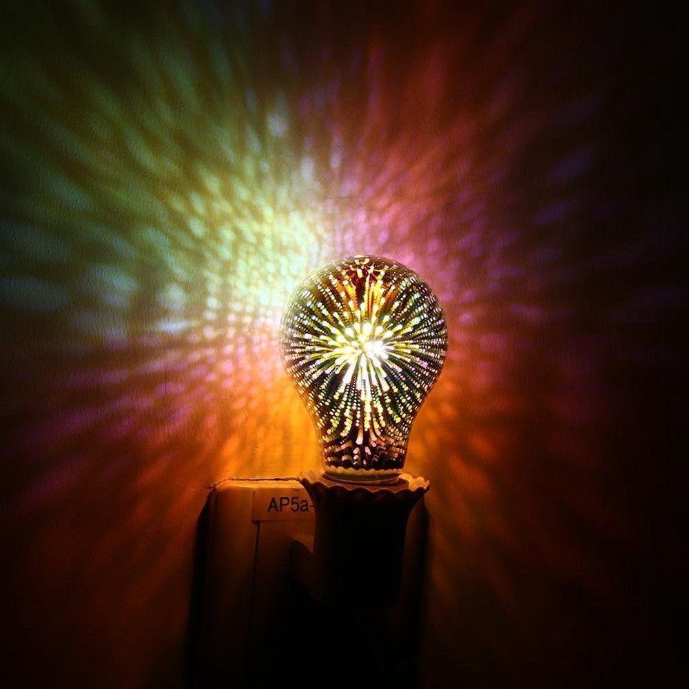 3D Sternen LED Nachtlicht mit Feuerwerkseffekt