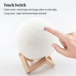 Stimmungsvolle 3D Mondlampe mit Touch-Funktion