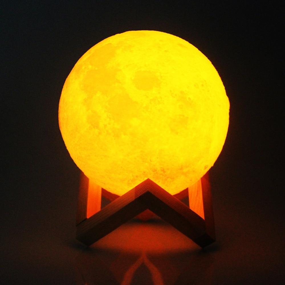 Stimmungsvolle 3D Mondlampe mit Touch-Funktion