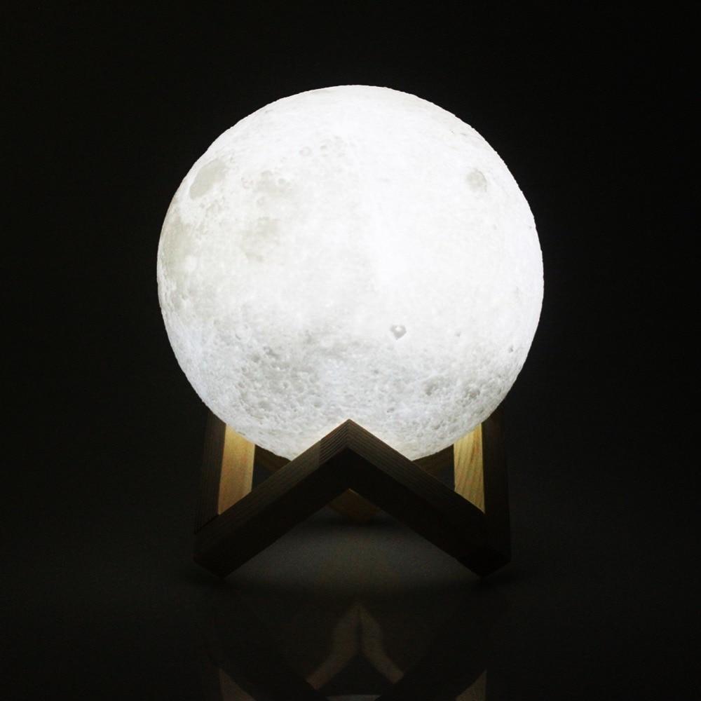 Stimmungsvolle 3D Mondlampe mit Touch-Funktion