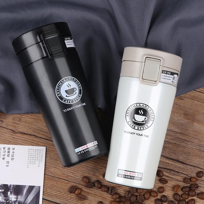 Thermobecher mit doppelter Wand für Kaffee unterwegs