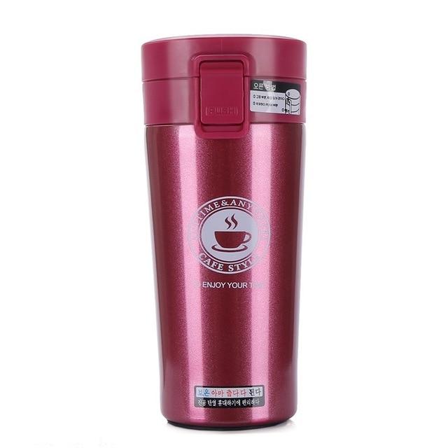 ThermoBecher für Unterwegs - Doppelwandige Isolier-Tasse