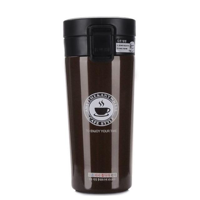 ThermoBecher für Unterwegs - Doppelwandige Isolier-Tasse