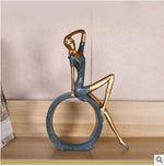 Kreative europäische moderne Miniaturfiguren von Mädchen