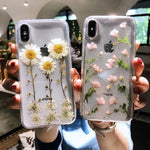 iPhone Hülle mit echten getrockneten Blumen