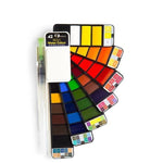 Aquarellfarb-Set mit Wasserpinsel und Pigment | AquaArtistry