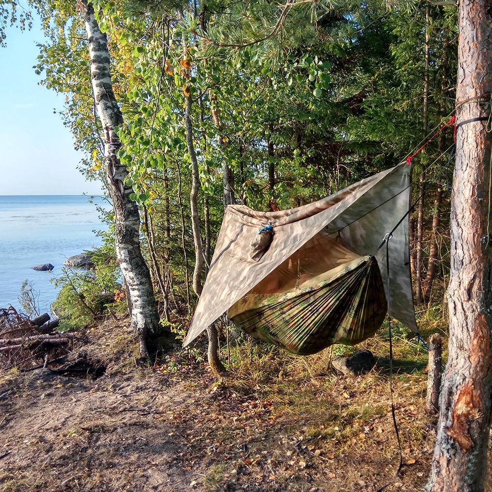 Hängematte mit Moskito-Netz für Camper – Fallschirmmaterial