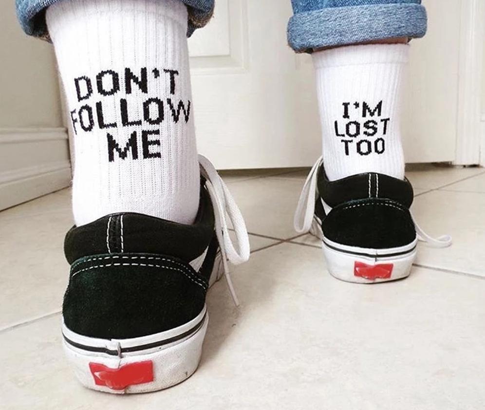 Ich bin auch verloren Socken – Folge mir nicht