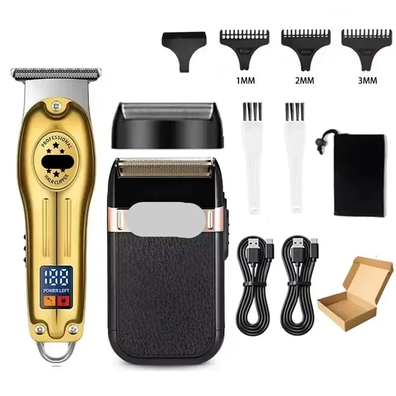 Electric Hair Cutting Set - Clipper, Trimmer, and Shaver Tools