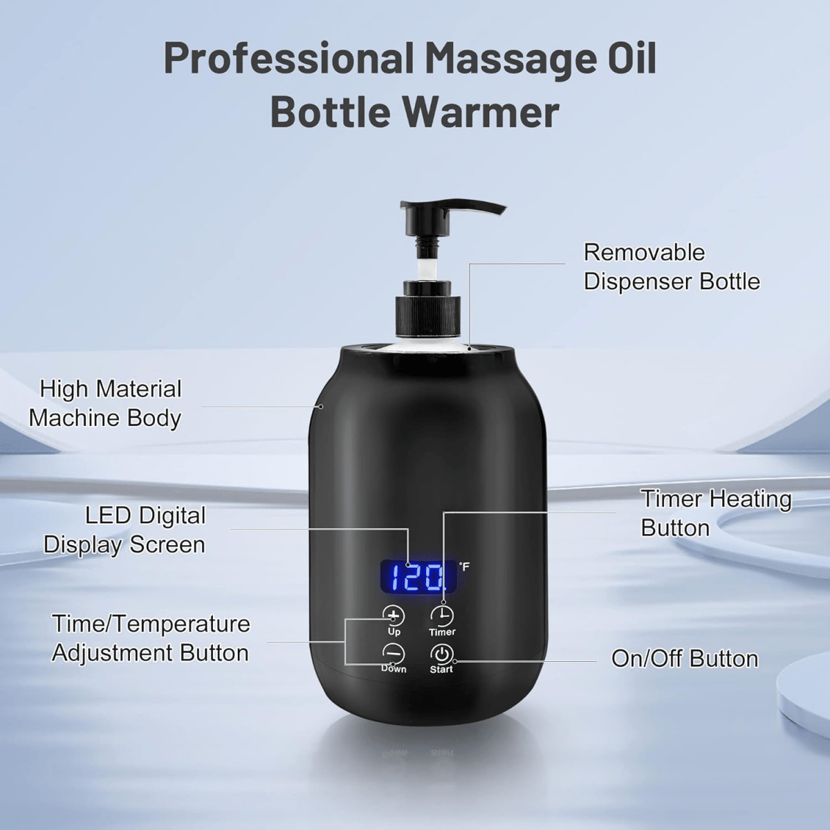 Electric Massage Oil Heater for Spa and Therapeutic Use