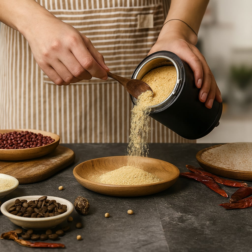 Vielseitige elektrische Kaffeemühle für perfekte Ergebnisse