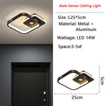 Luminex | Bewegungsaktivierte LED-Deckenleuchte mit Sensor | Energiesparend | Ideal für Flur & Badezimmer