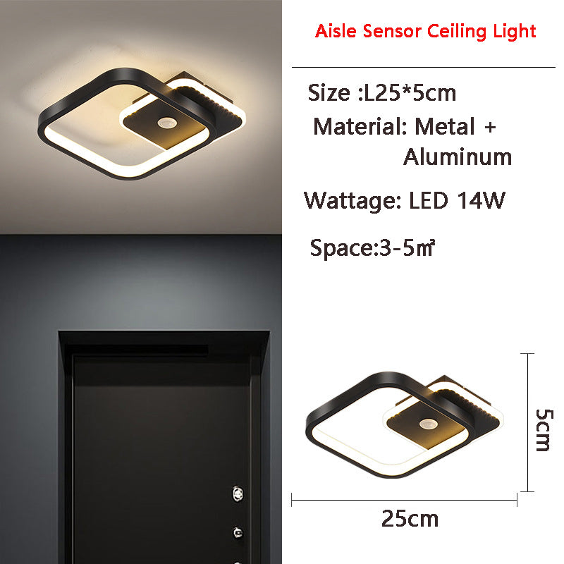 Luminex | Bewegungsaktivierte LED-Deckenleuchte mit Sensor | Energiesparend | Ideal für Flur & Badezimmer
